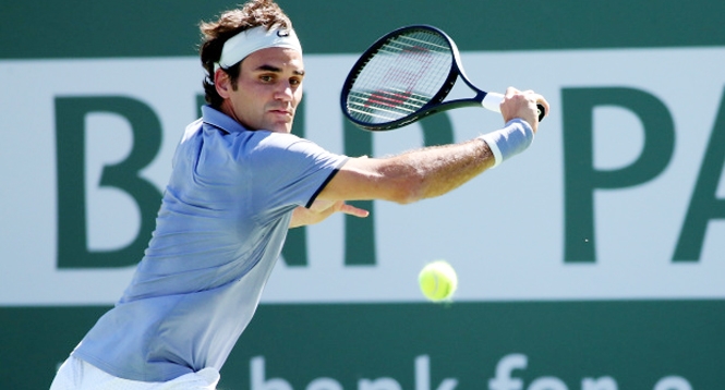 Video tennis: Roger Federer tốc hành vào tứ kết Indian Wells